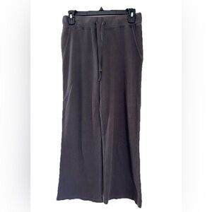 MONROW NWT Wide Leg Lounge Pants Women’s Size S Gray Elastic Waist Pull On Soft
